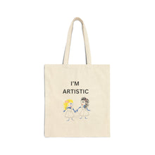 Load image into Gallery viewer, Artist Cotton Canvas Tote Bag