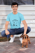 Load image into Gallery viewer, DAD Walking Dog Humor Unisex Jersey Short Sleeve Tee